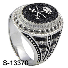 2016 New Model Micro Setting 925 Silver Jewelry Ring for Men (S-13370)